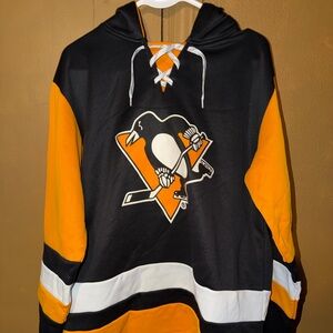 NHL Athletic Knit Coors Light Pittsburgh Penguins Hoodie Mens Size Medium Used M